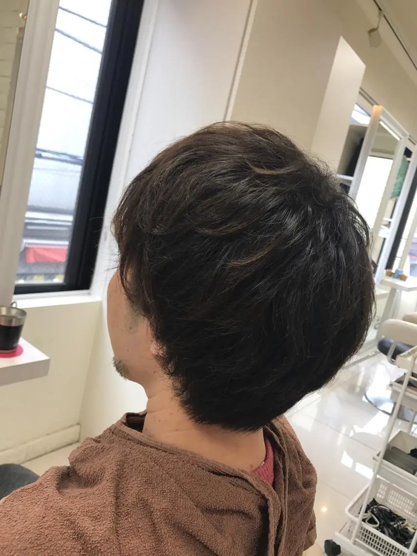カラー メンズ メンズパーマ アッシュ 【暖色カラー特化】 中山由梨のヘアスタイル