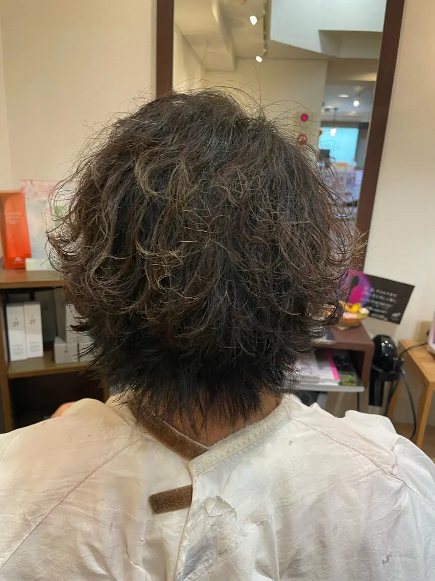 パーマ メンズ 浅香山✨美髪✨ やまもとあきこのヘアスタイル