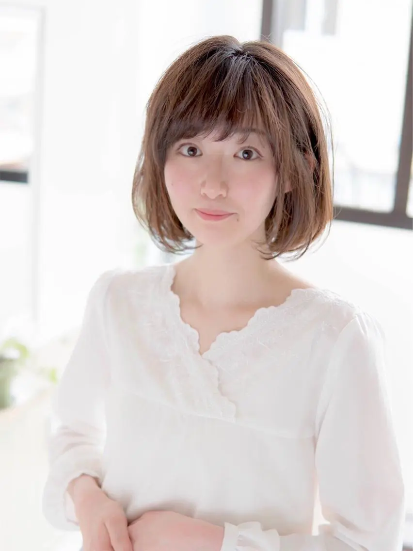 ミディアム ボブ 永野 良一のヘアスタイル