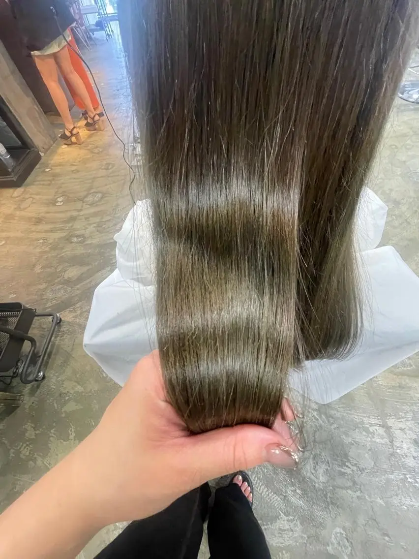 ロング カラー 透明感カラー トリートメント 髙塚碧🇰🇷 韓国ヘア🎗️のヘアスタイル