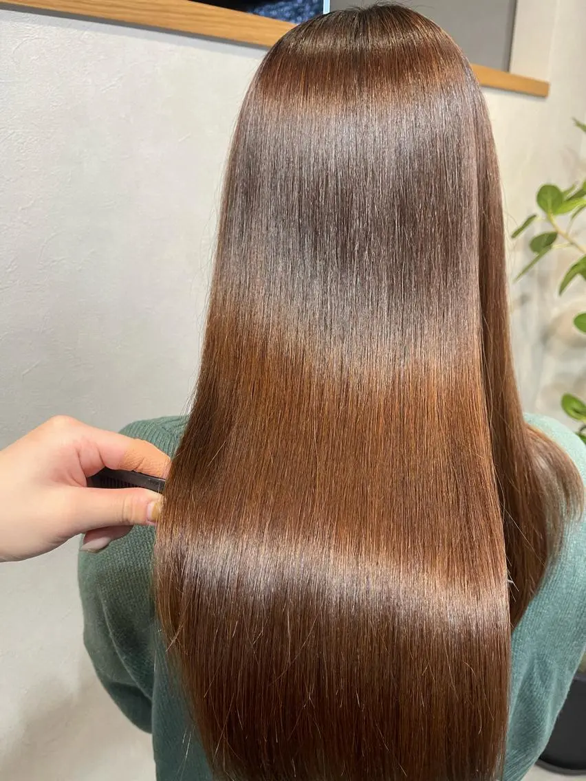 セミロング 酸性ストレート ARCHE 心斎橋 常塚のヘアスタイル