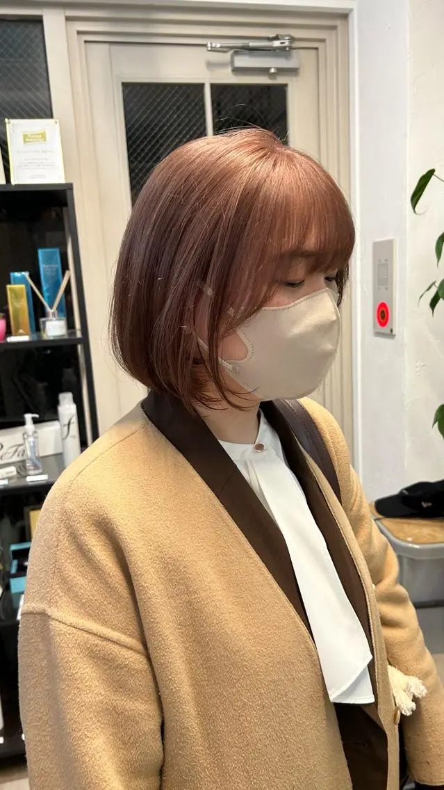 ショート カラー ベージュカラー ブリーチ ❕マンツーマン施術❕ 🍊Moemiのヘアスタイル
