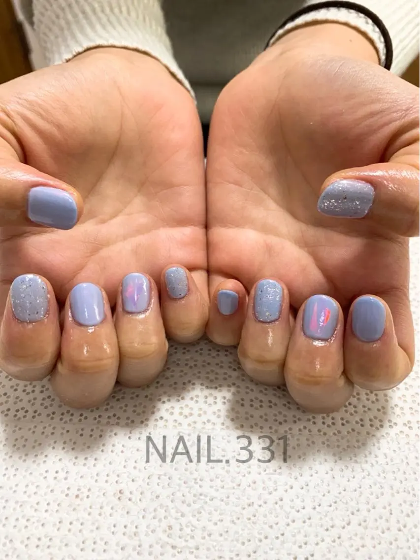 ネイル オーロラネイル 春ネイル Nail 331のネイルデザイン