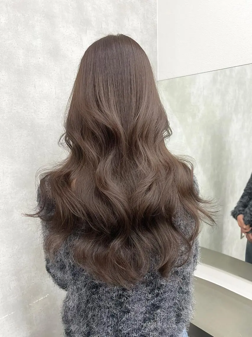 カラー ロング ブリーチ ケアブリーチ ダブルカラー 顔周りカット 韓国風ヘア ♡KOKOHA /透明感カラー♡のヘアスタイル