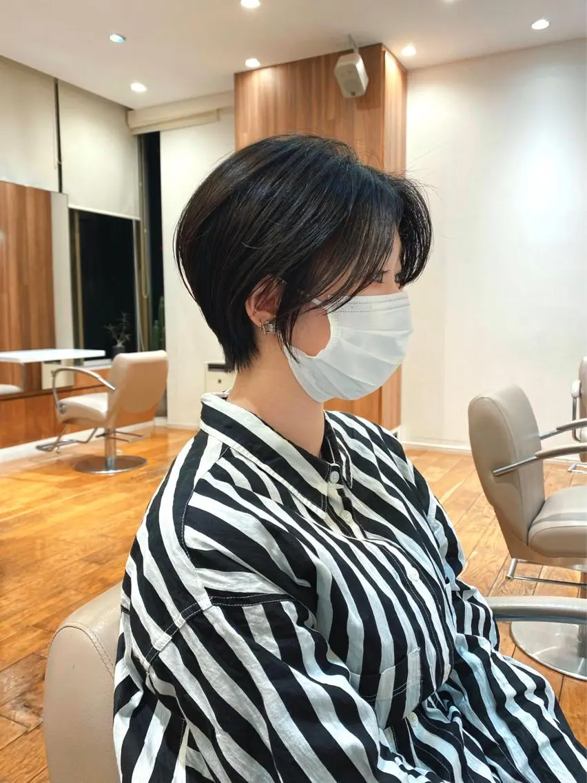 ショート カラー パーマ ショートヘア 🍃服部 雅哉🍃銀座◎のヘアスタイル