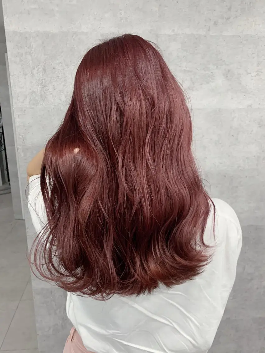ロング カラー ブリーチ ピンクカラー _WHITE 天神店 YUMEKA🐻のヘアスタイル