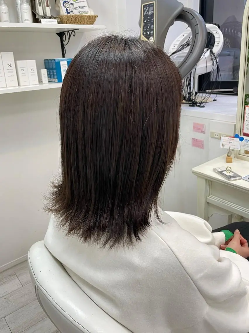 ミディアム アッシュ アッシュブラウン 新籾 尚哉のヘアスタイル