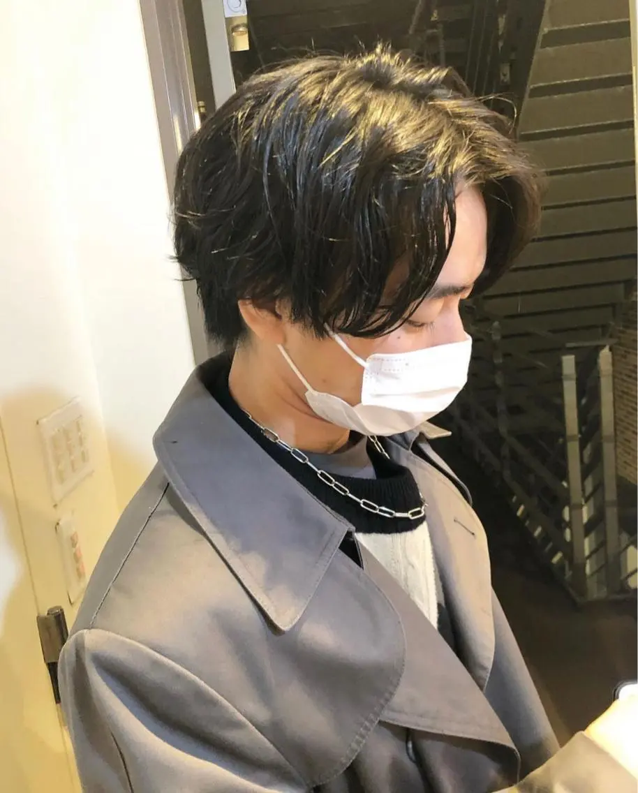 ショート メンズ YUKI 新宿カット パーマ/カラーのヘアスタイル
