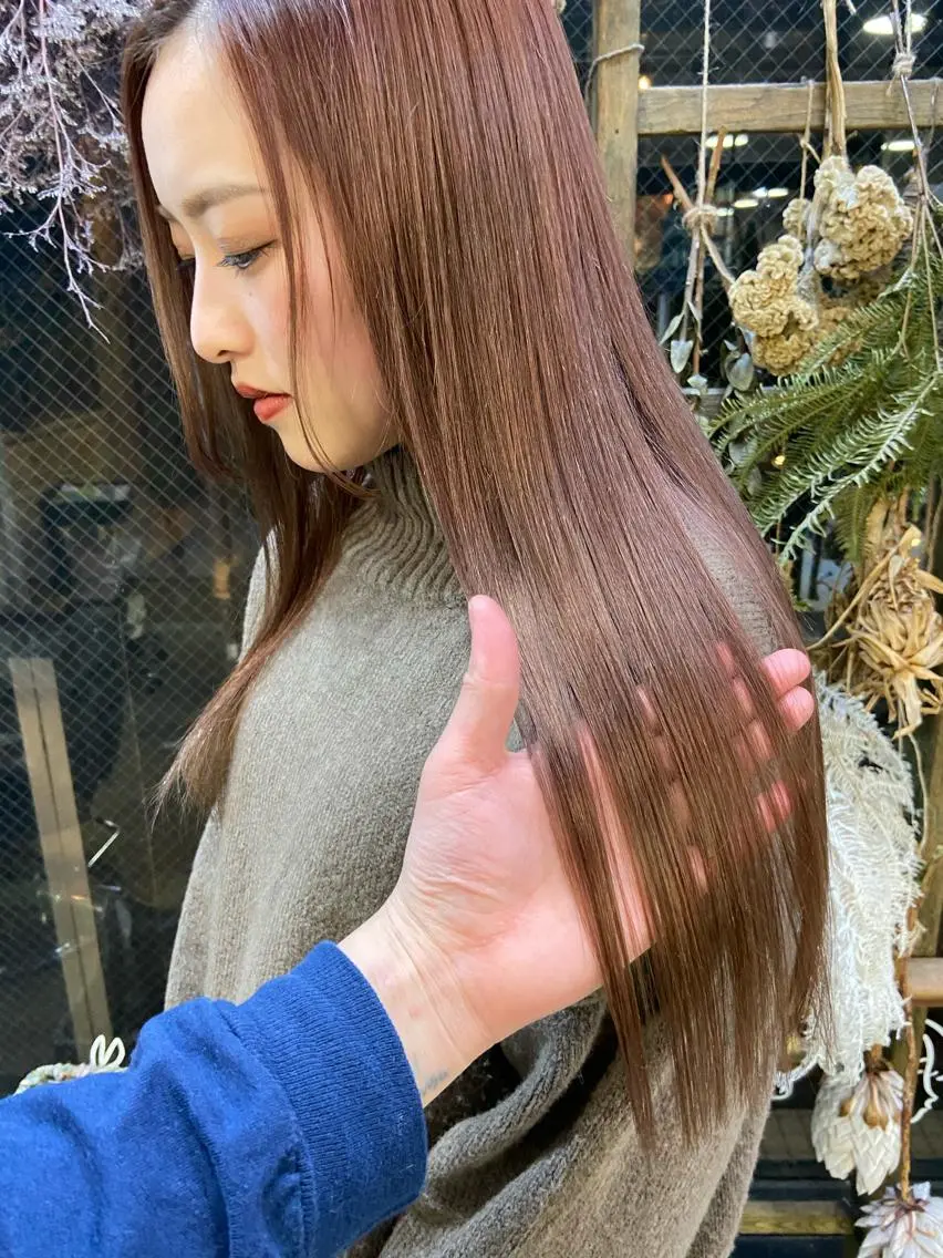 ロング カラー ベージュカラー ブリーチ 松尾太樹 【pia】福岡美容室のヘアスタイル