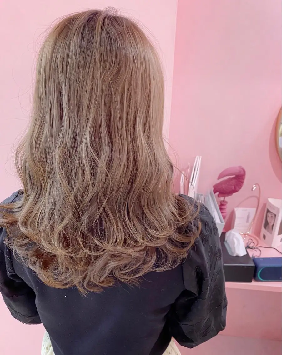 ミディアム カラー プル艶職人/ にしものヘアスタイル