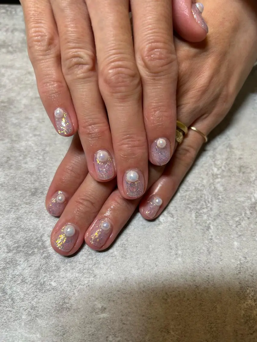 ネイル ラメ(グリッター) ワンカラーネイル ハンドネイル 自宅サロン♡ Mamiのネイルデザイン