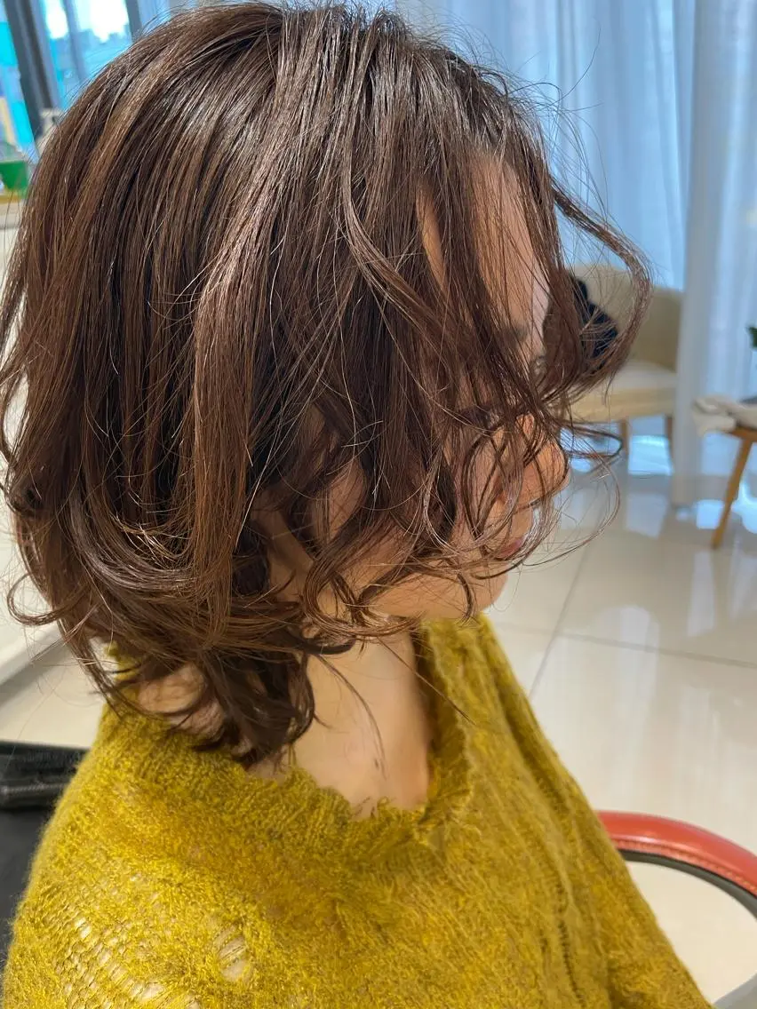 ミディアム カラー カット ヘアカラー 店長福島成美/髪質 改善縮毛矯正/カラーのヘアスタイル