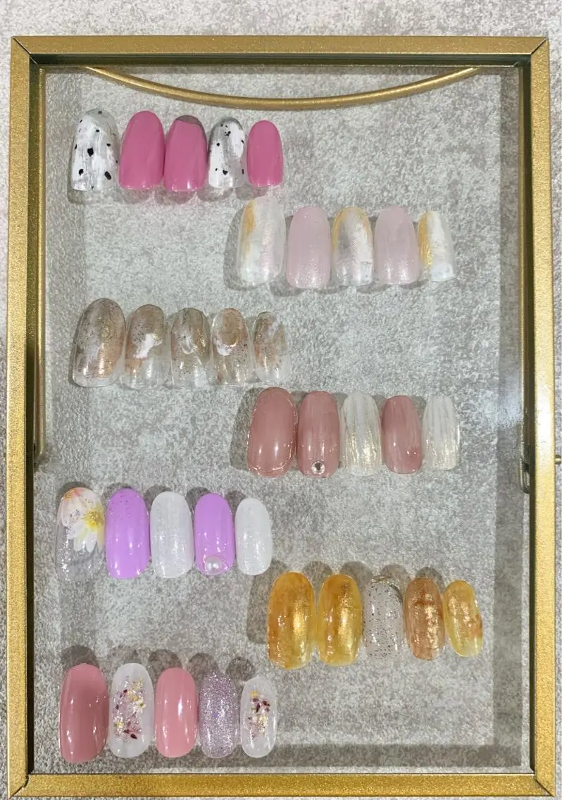 ネイル ミラーネイル ニュアンスネイル 春ネイル Nail Salon　Ｋのネイルデザイン