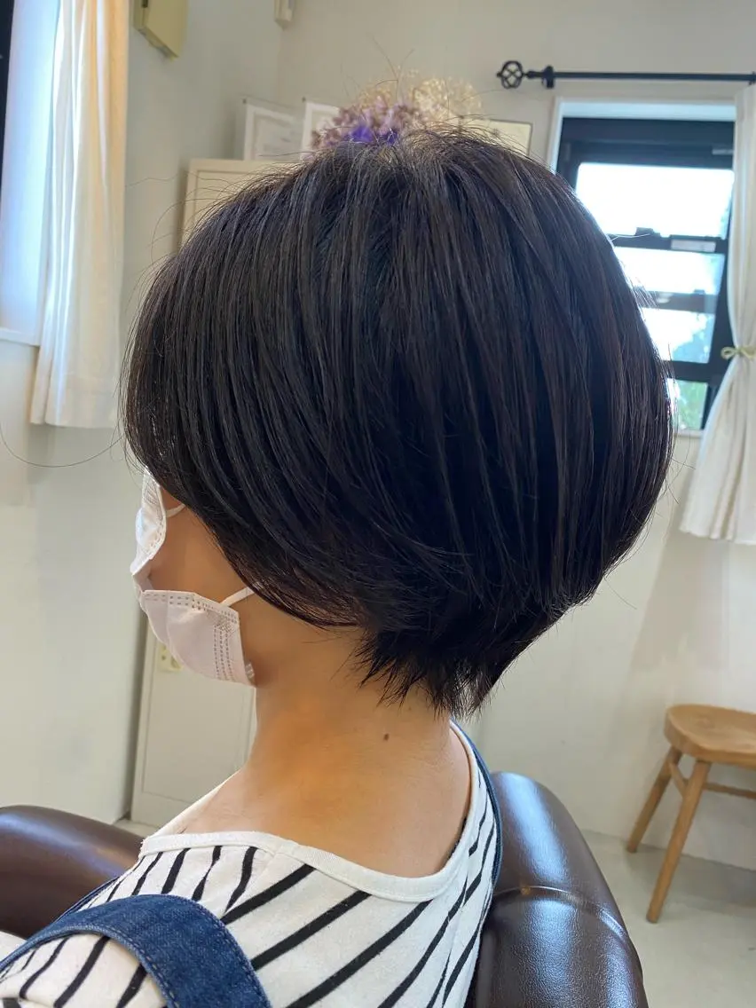 ショート ショートヘア カット 髪質改善🤍艶カラー 🤍きわこのヘアスタイル