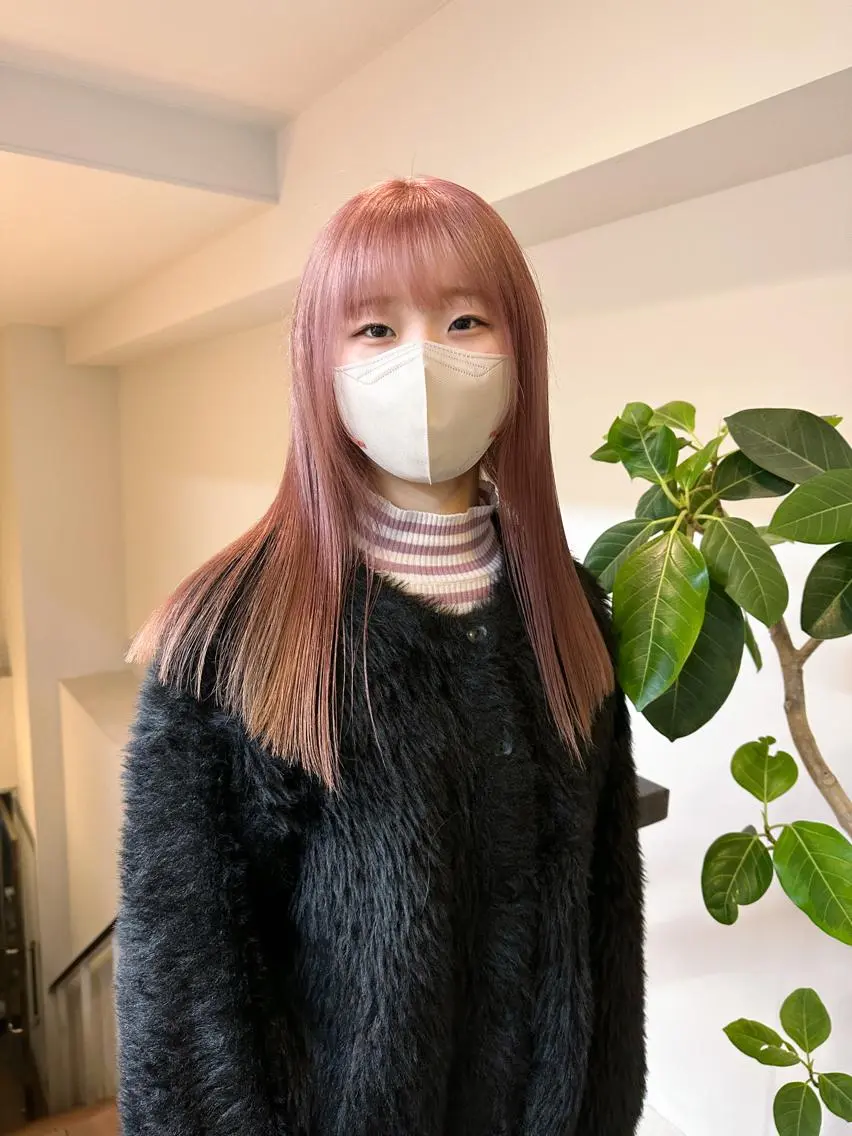 ミディアム カラー ネイル マツエク・マツパ アイブロウ ベージュカラー ピンクカラー ピンクベージュ ホワイトピンク ホワイトピンクベージュ ハイライト🌟/ ボブ/豊田のヘアスタイル