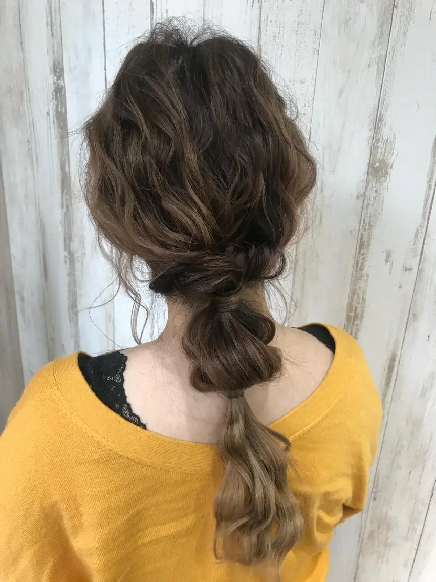 ヘアアレンジ 心斎橋韓国ボブ 好原良真のヘアスタイル
