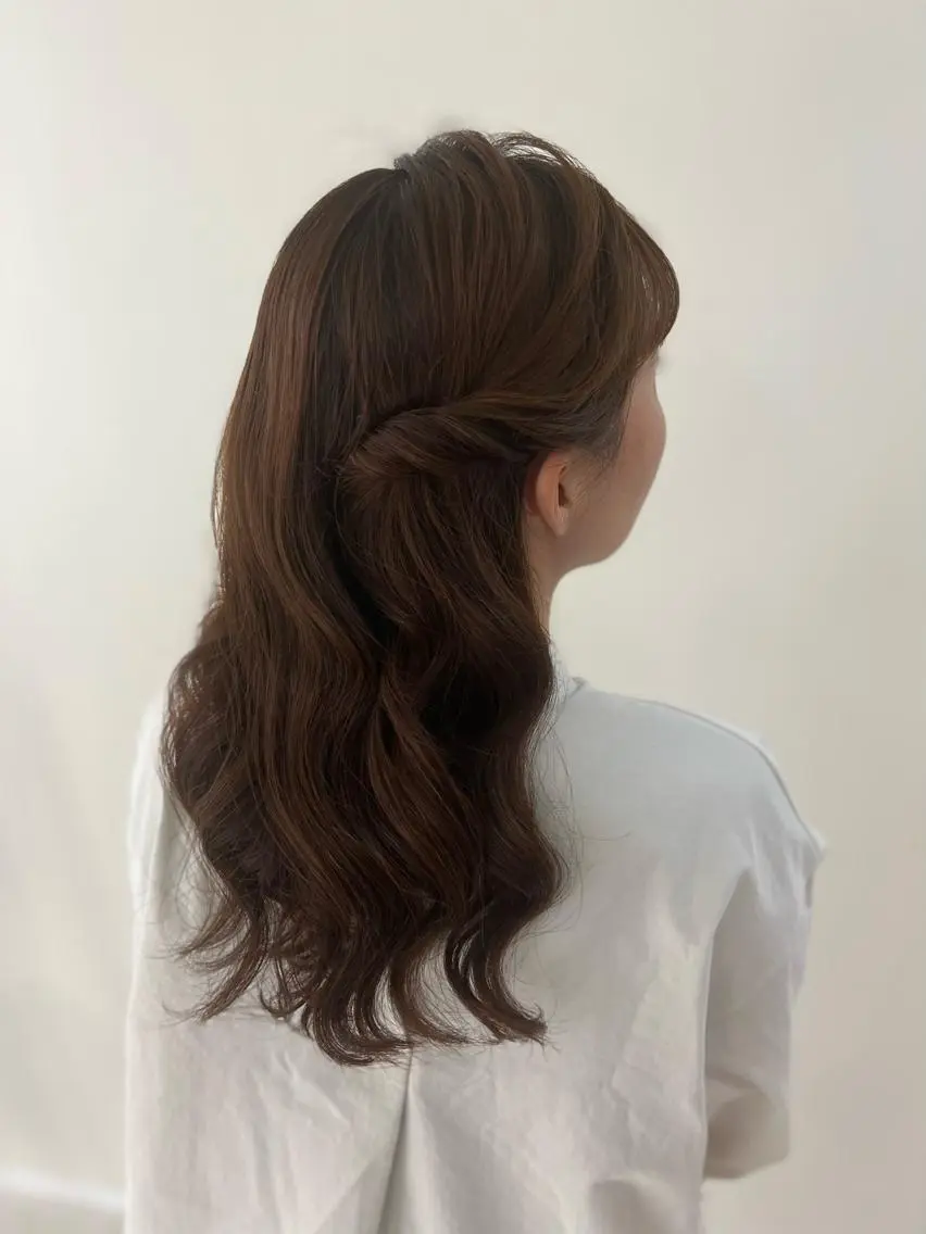 セミロング ヘアアレンジ ハーフアップ YAMANO 浴衣着付、ヘアセットのその他イメージ