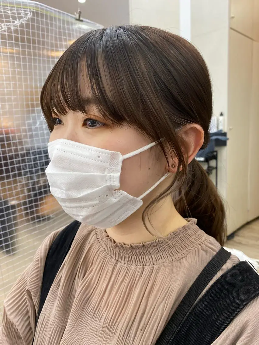 セミロング 顔周りカット カット 市川 博紀 店長のヘアスタイル
