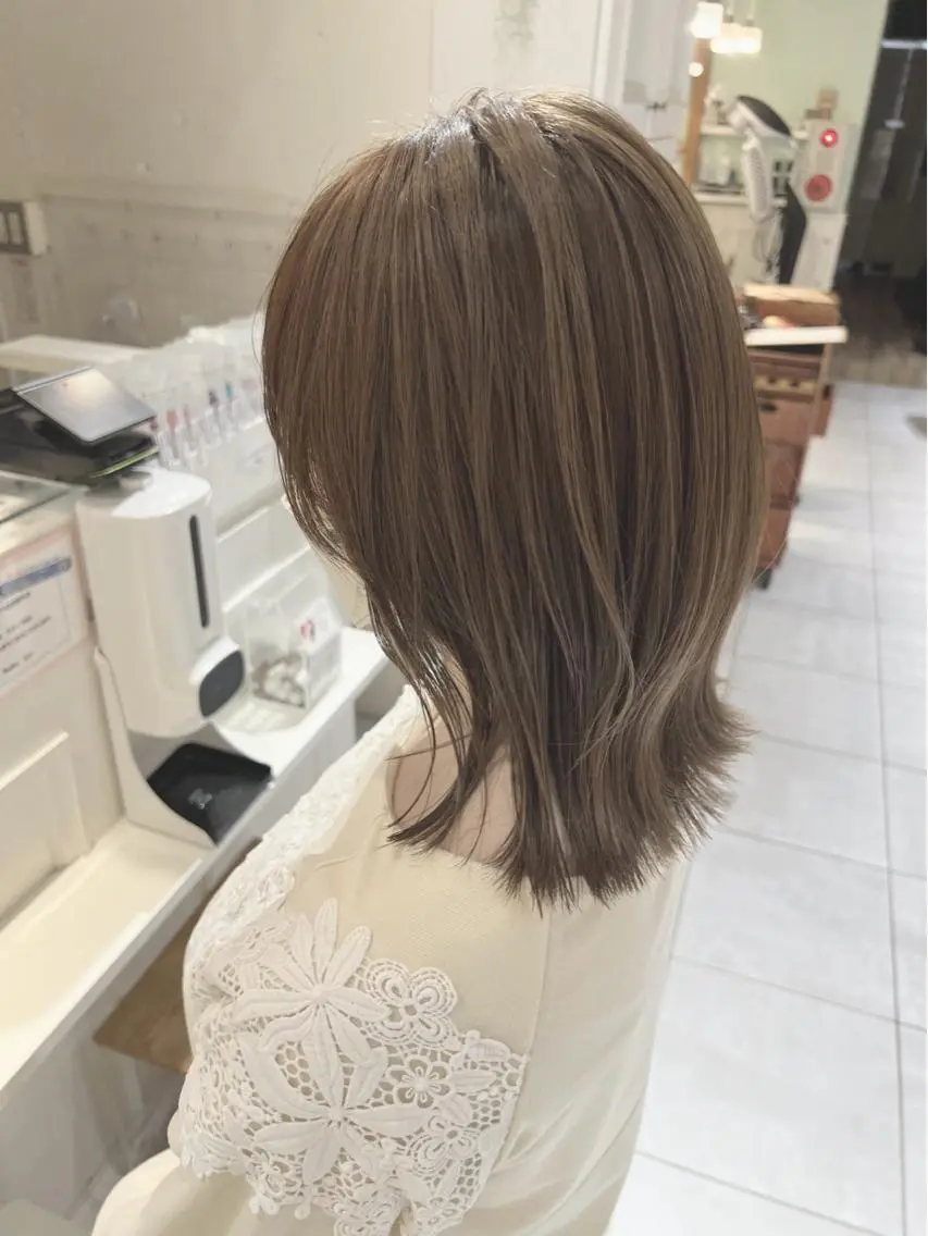 ミディアム カラー ヘアアレンジ 🌷山田 有友名🌷のヘアスタイル
