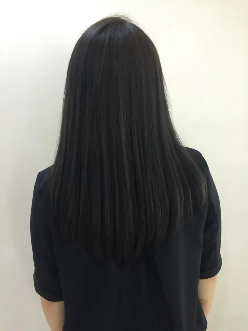 ミディアム セミロング カラー アッシュ ダークアッシュ ハイトーン/ショート 村上淳乃🐥のヘアスタイル