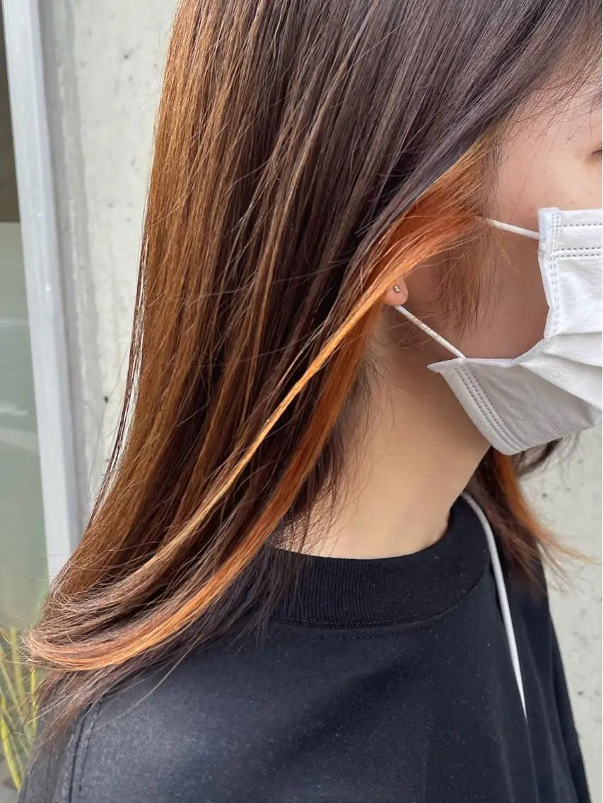 カラー イヤリングカラー 表参道ソルエテラ🎀 𝐒𝐇𝐔𝐑𝐈のヘアスタイル