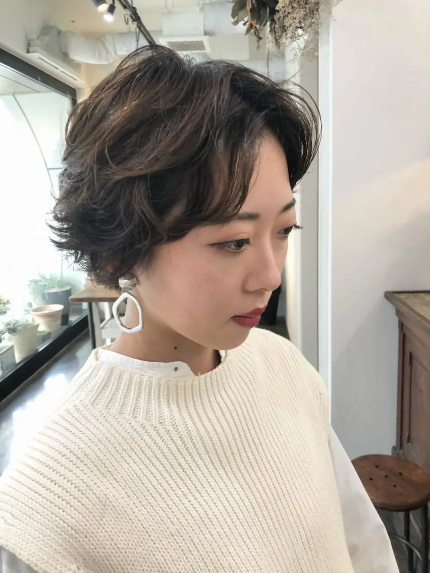 ショート パーマ ショートヘア 千葉 郁也のヘアスタイル