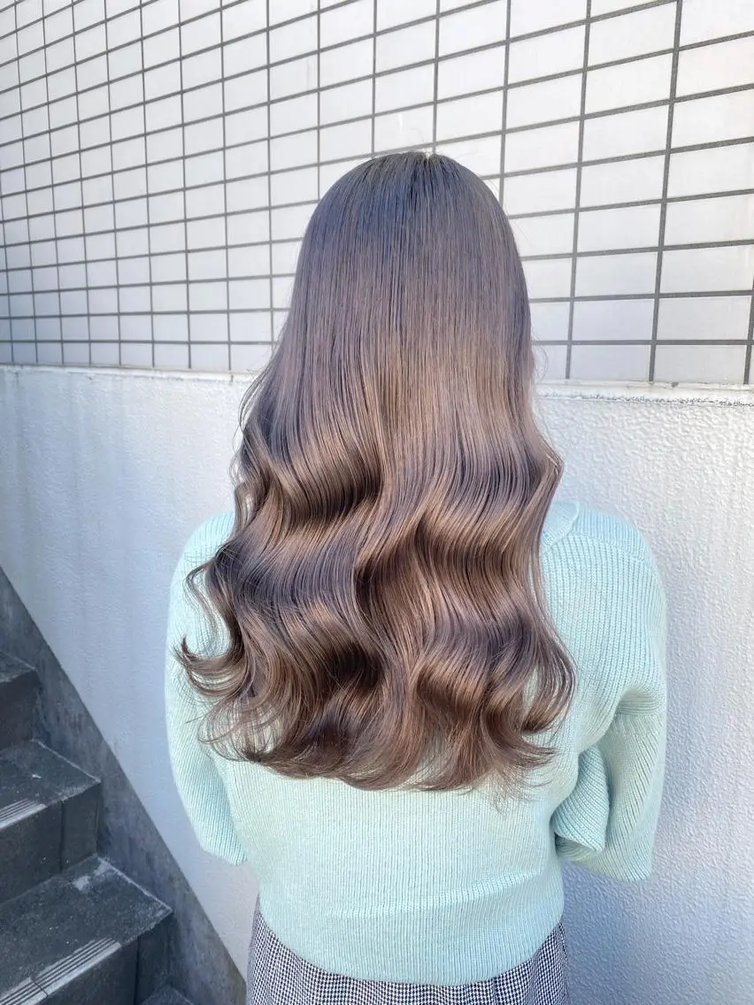 ロング カラー エフェクトブリーチ 🌟前澤啓太朗のヘアスタイル