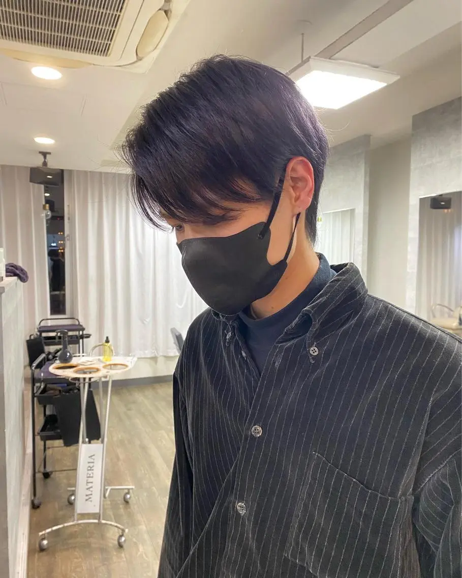 メンズ 檜谷 晴　顔周りカットのヘアスタイル