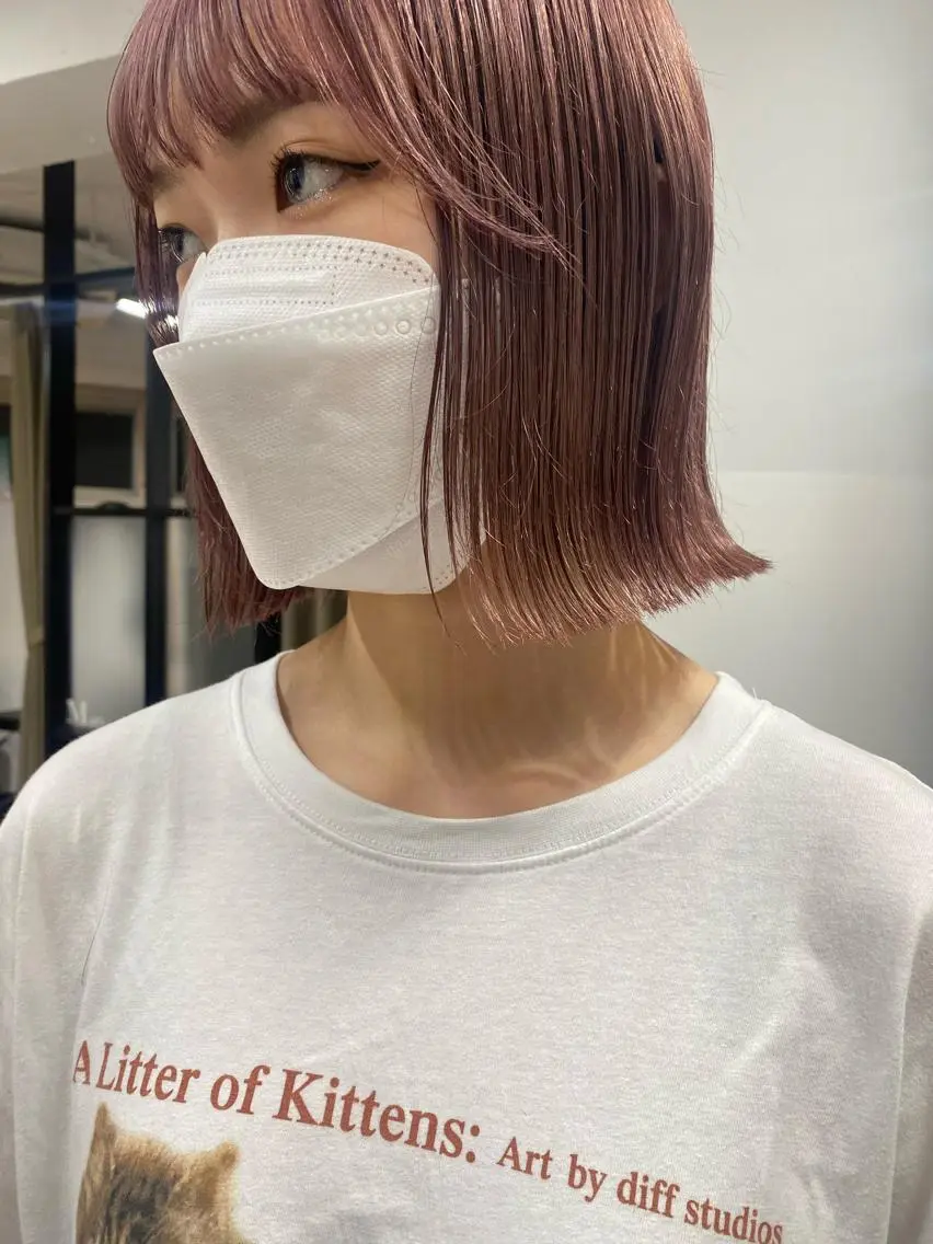 ショート カラー カット ヘアカラー トリートメント センターパート/ レイヤー/ayuのヘアスタイル
