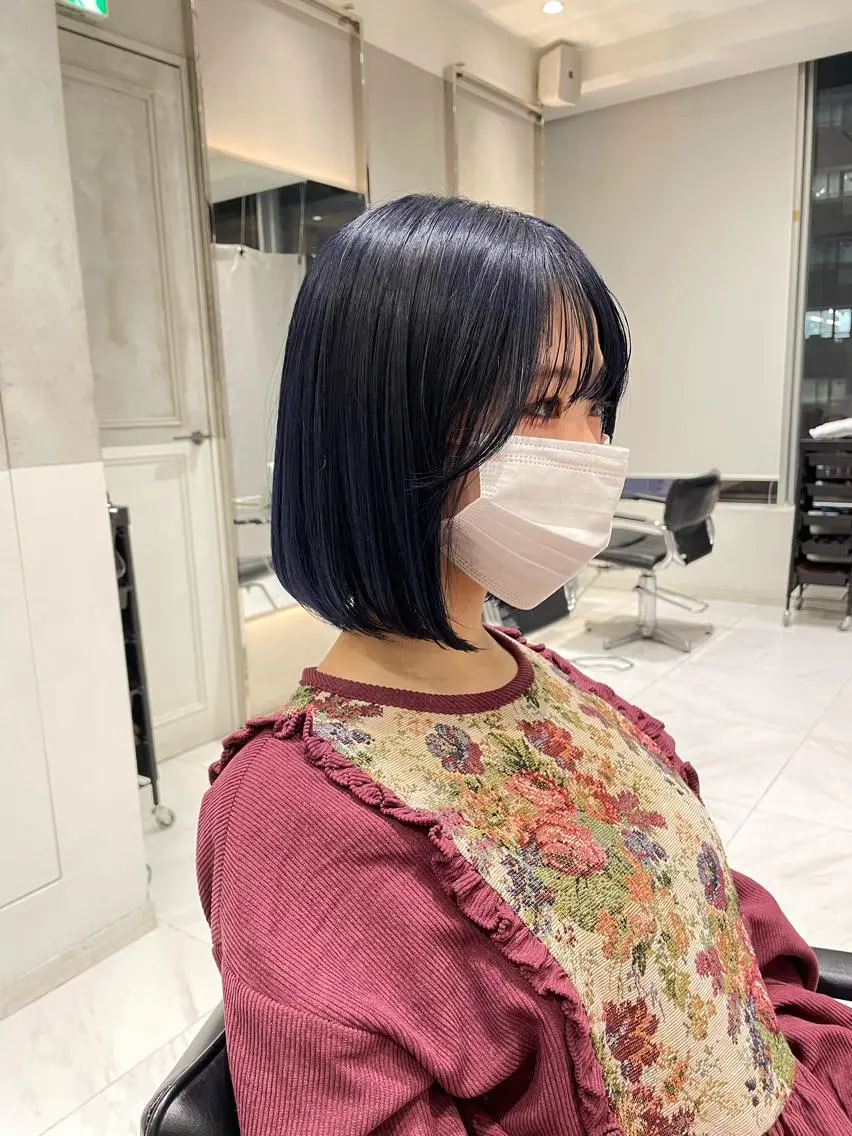 ミディアム オリーブ カラー✨有坂映哉のヘアスタイル
