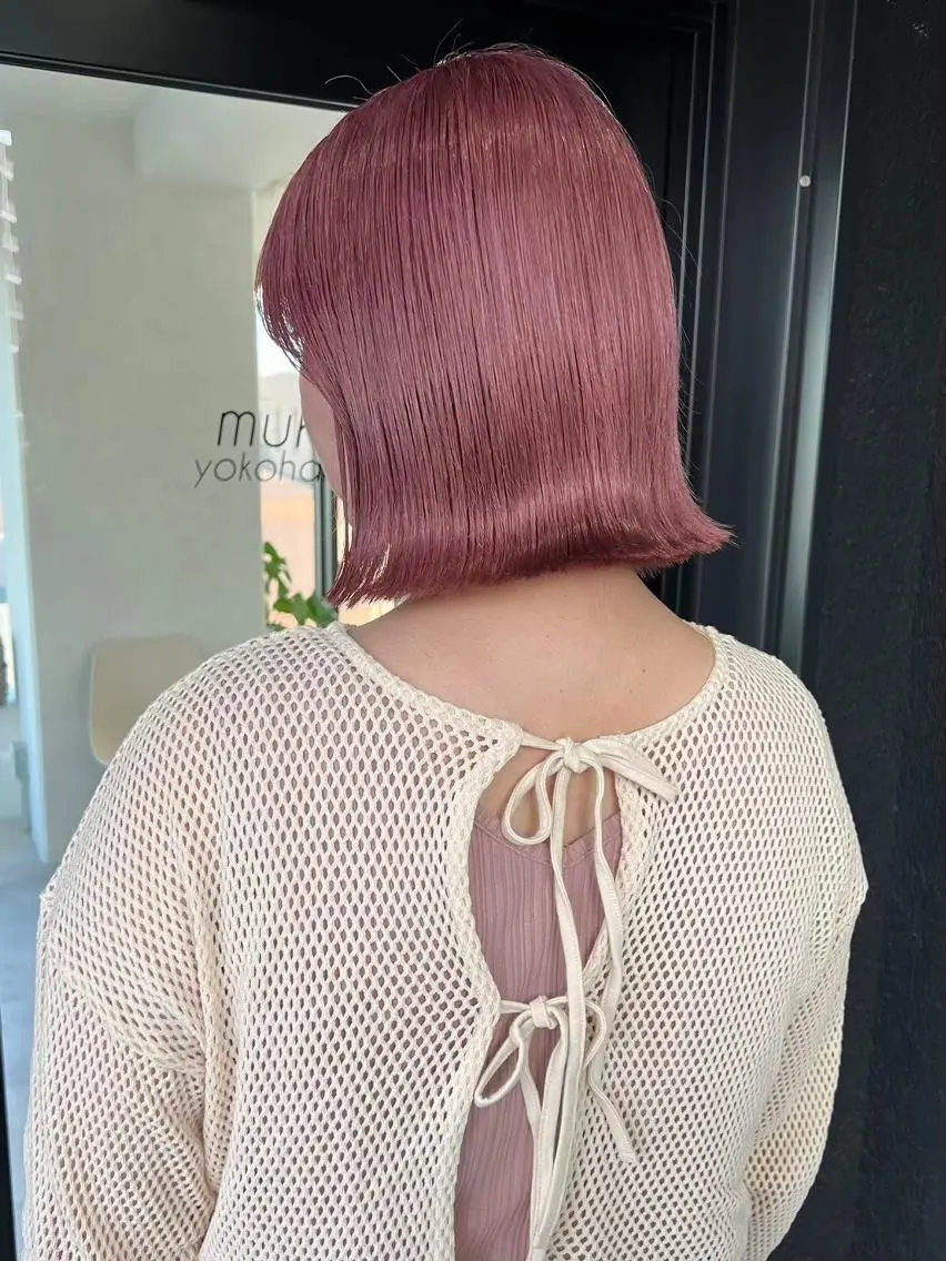 ショート カラー ピンクカラー ショートヘア 🎀ブリーチ ハイト ーン ♡Kanon♡のヘアスタイル
