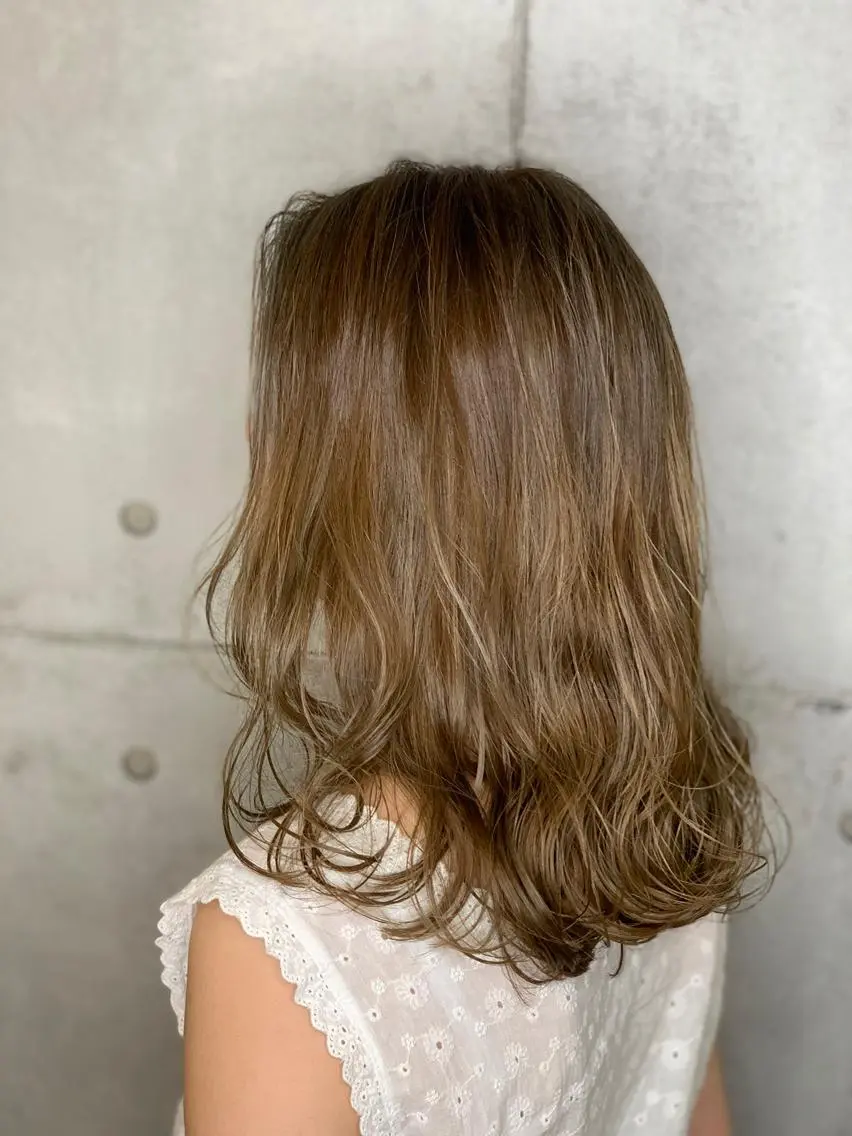 ミディアム カラー ヘアアレンジ カット ヘアカラー トリートメント ヘッドスパ 池袋艶髪職人🌈😇 ✨店長✨小林優太✨のヘアスタイル