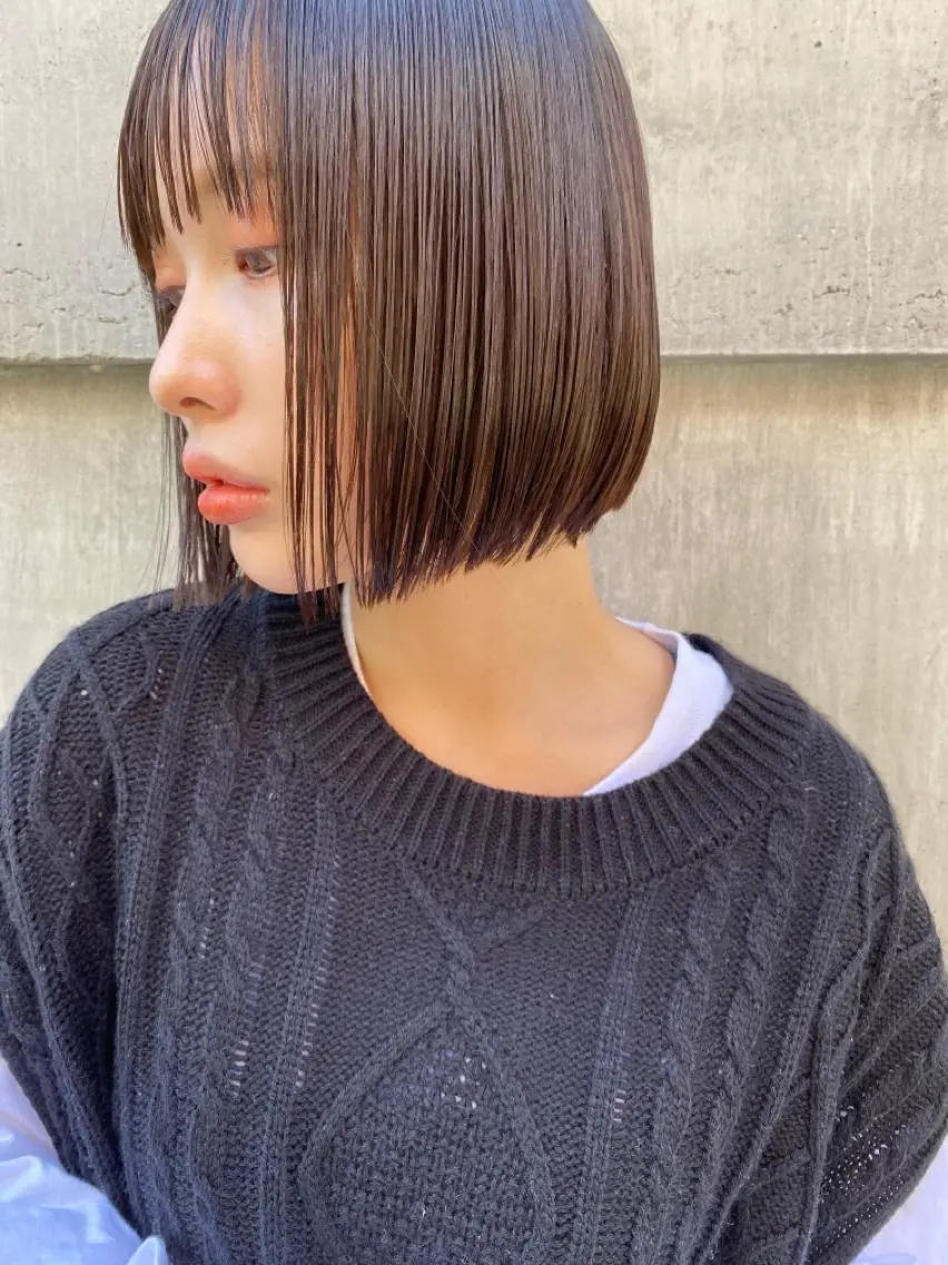 ミディアム カラー レイヤー／似合わせ TAKUYAのヘアスタイル