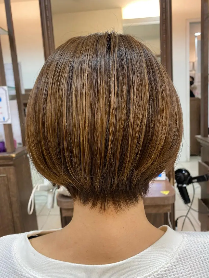 ショート ハイライト 髪質改善 ショートヘア 《大人気髪質改善》 プログレス国分寺店のヘアスタイル