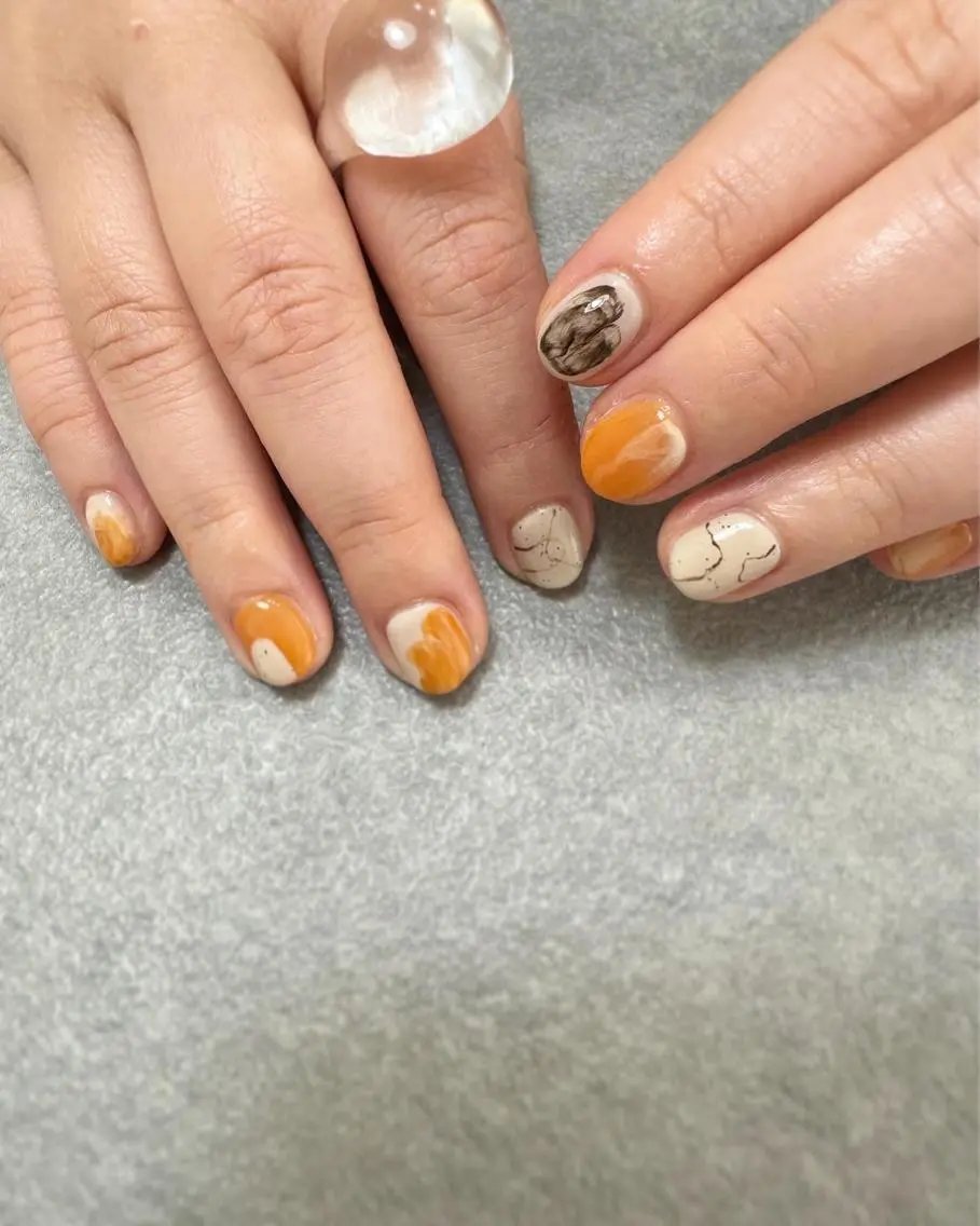 ネイル ハンドネイル フットネイル kiii.__ ✴︎*のネイルデザイン