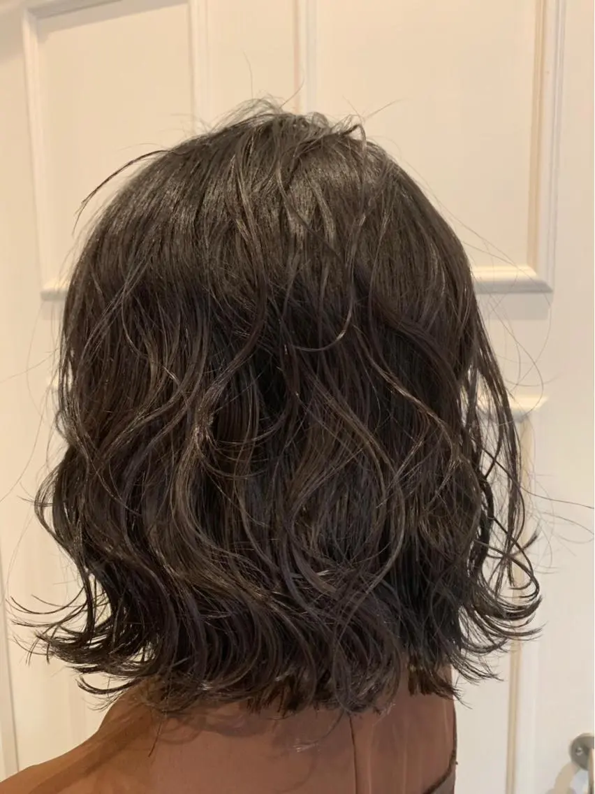 ミディアム カラー グレージュ 🫟Blanco🫟 Color&Careのヘアスタイル