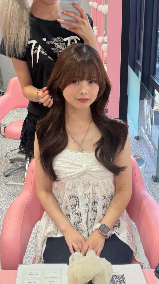 ロング カラー ブラウンカラー 透明感カラー 韓国風ヘア 似合わせカット ヘアカラー トリートメント 透明感/渋谷 KEITOのヘアスタイル