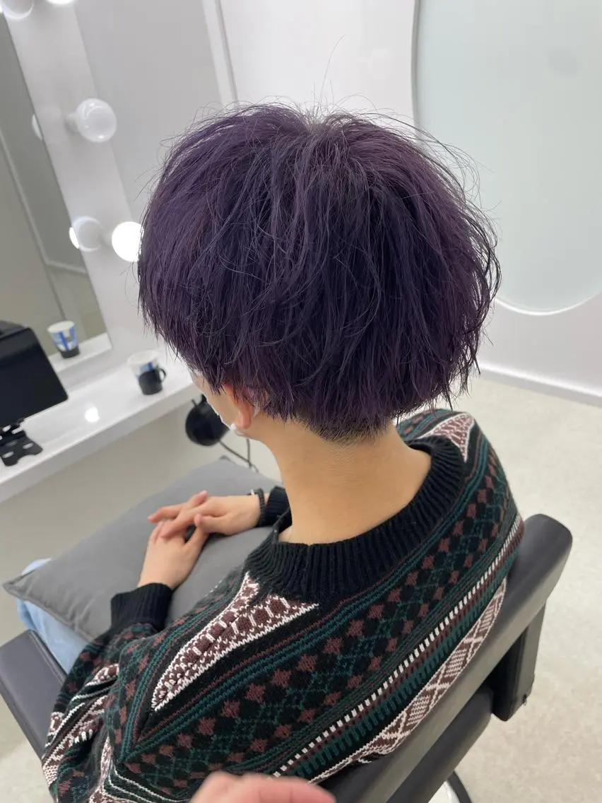 カラー メンズ カット ヘアカラー 冨木 雄斗のヘアスタイル