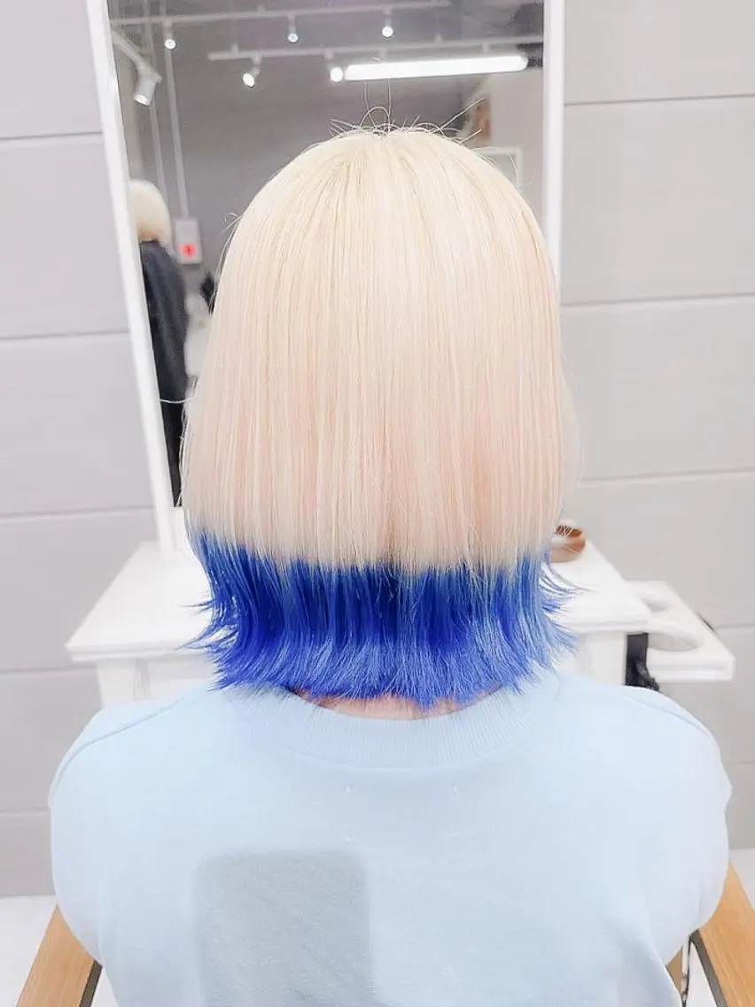 ショート カラー ブリーチ デザインカラー ダブルカラー ハイライトカラー インナーカラー モテ髪透明感❤️ デイズヘアカラーのヘアスタイル