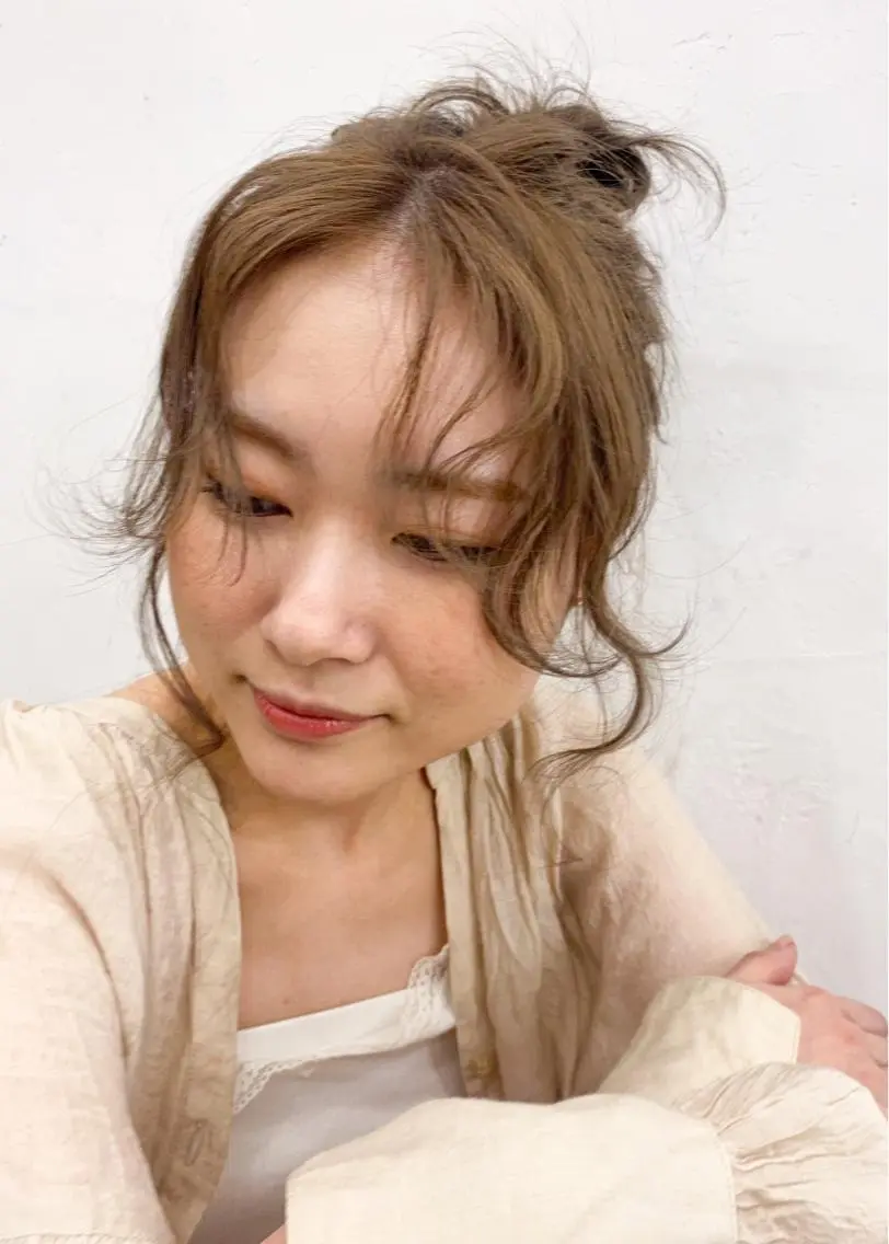 ヘアアレンジ カット ヘアカラー トリートメント tomomi /レイヤーカットのヘアスタイル