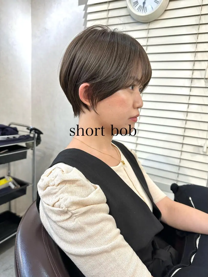 ショート カラー カット ヘアカラー トリートメント 🍃ショートヘア🍃 北林春樹のヘアスタイル