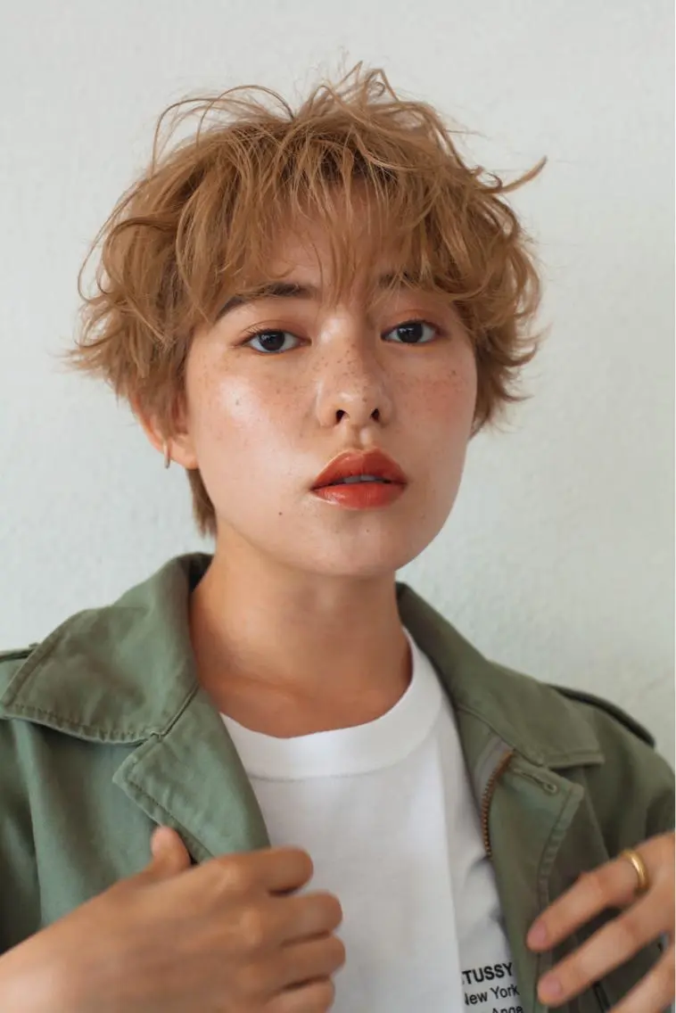 ショート カラー ヘアカラー トリートメント ノグチ ナツコのヘアスタイル