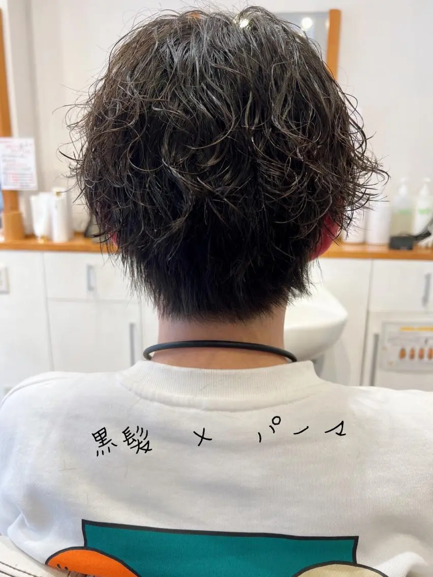ショート パーマ カット パーマ アザマ　ヤスカツ _rosso 川口のヘアスタイル
