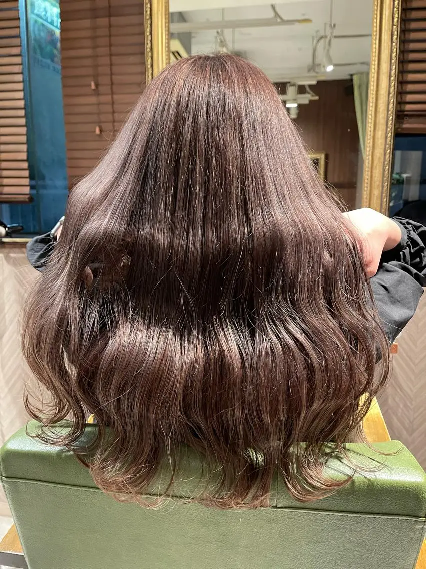 ロング カラー ヘアアレンジ 髪質改善×縮毛矯正 saLyu川島のヘアスタイル