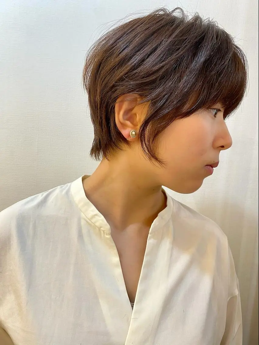 ショート カラー カット ヘアカラー トリートメント 🍃ショートヘア🍃 北林春樹のヘアスタイル