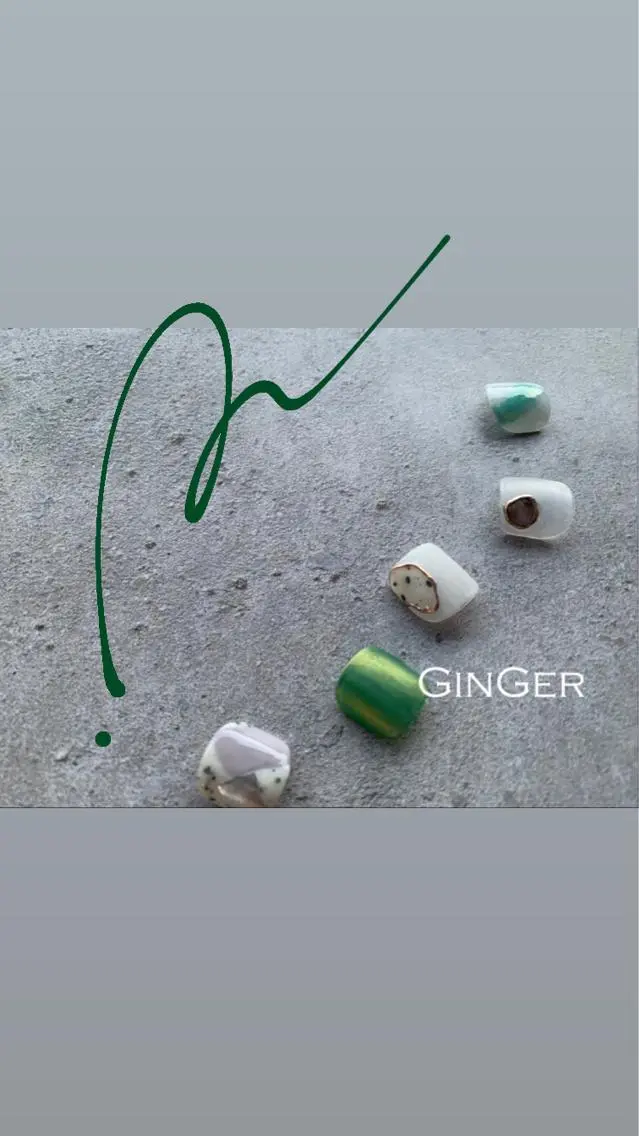ネイル フットネイル ginger nail&spaのネイルデザイン