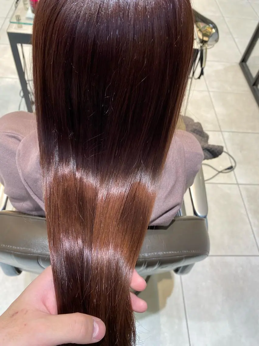 ロング 美髪矯正透明感カラー 江川 和輝のヘアスタイル