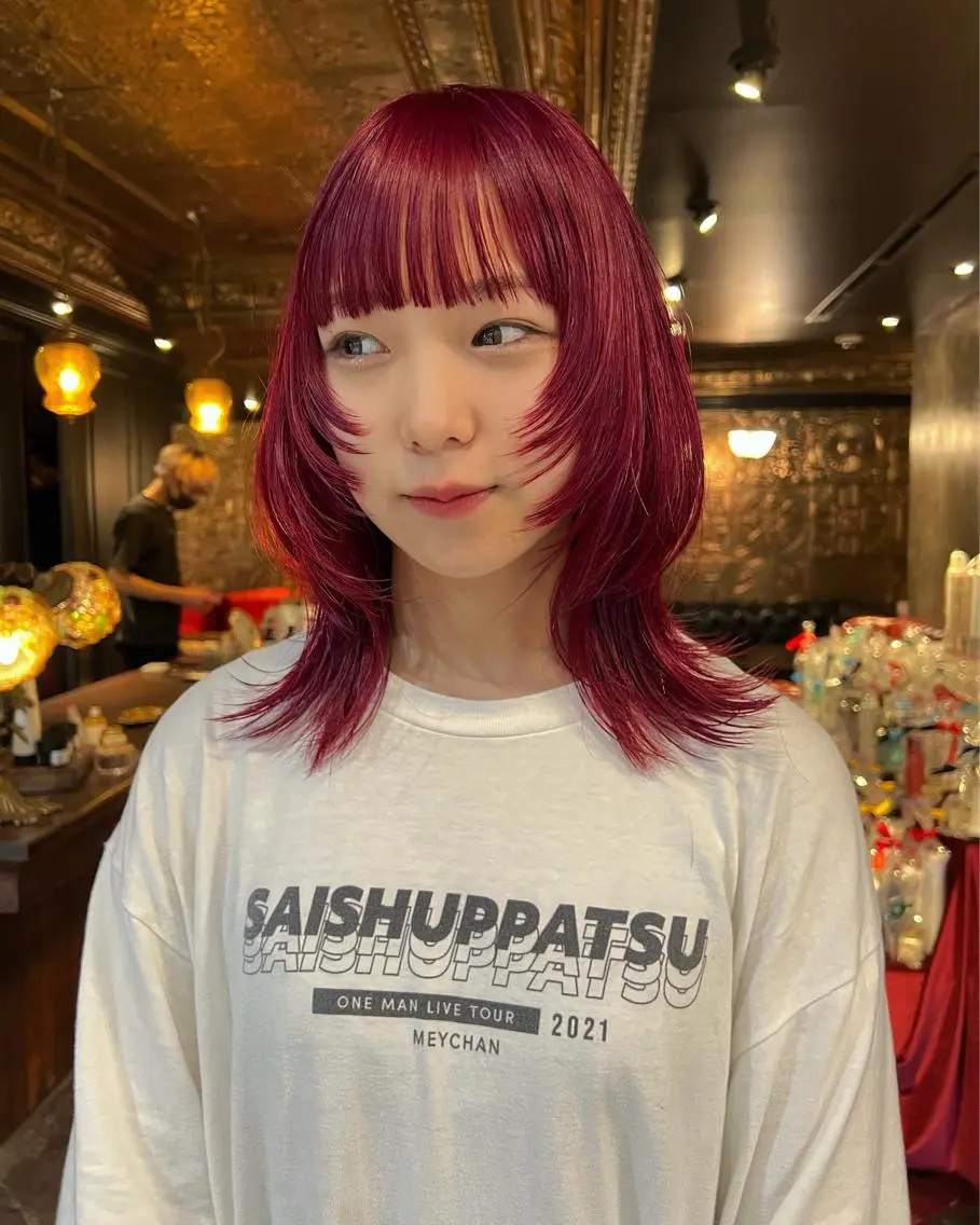 ロング カラー カット ヘアカラー 圧倒的デザイン力 店長🎨RENAのヘアスタイル
