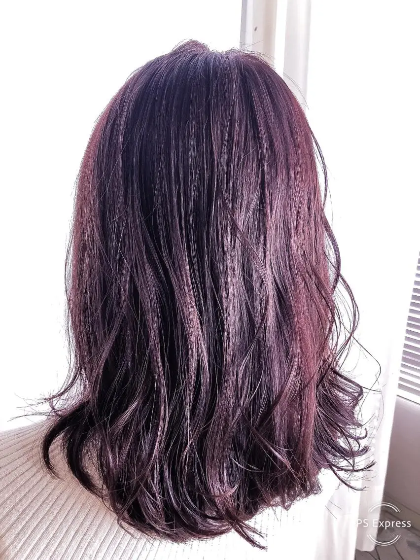 セミロング カラー ヘアアレンジ イルミナカラー カット ヘアカラー トリートメント ヘッドスパ レイヤー×ヘッドスパ *保田遥*のヘアスタイル
