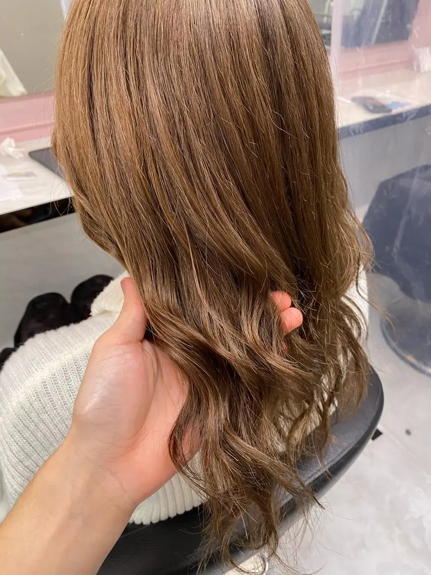 セミロング カラー ヘアアレンジ レイヤーダブルカラー KYONのヘアスタイル